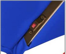 Umbrella lights turn on with a slide switch