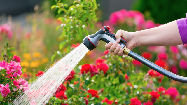 Water is essential in the 5 rules for healthy gardens