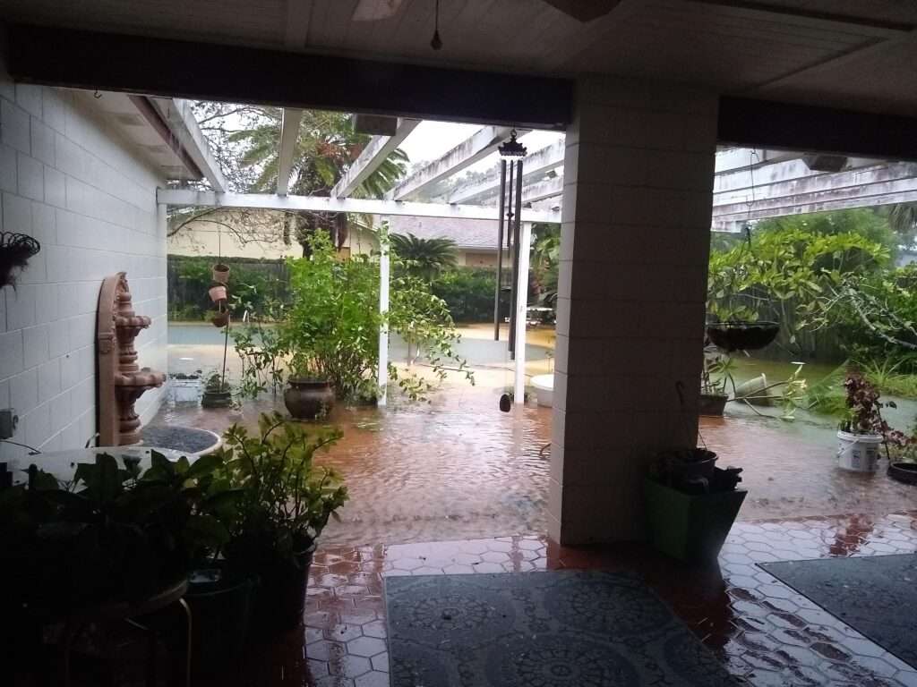 Six inches of water covered my entire backyard after hurricane Ian. 