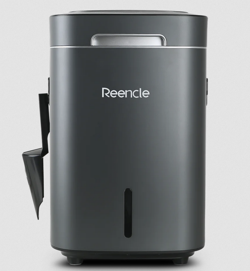 Reencle counter composter states on its website that it creates authentic instant garden compost