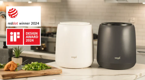 Vero smart electric countertop composter. Instant garden compost in one cycle