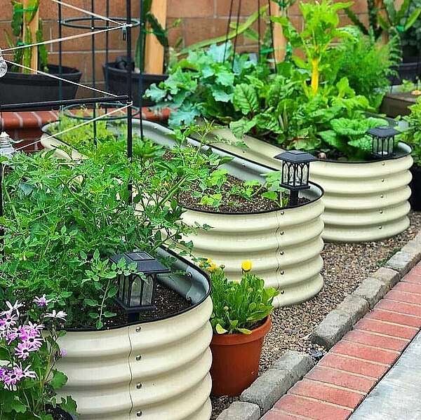 oval metal raised garden bed kits